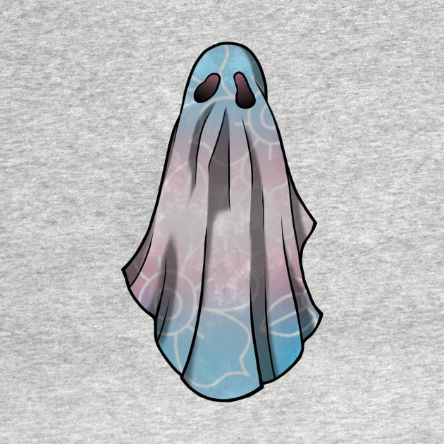 Transgender Pride Flowery Ghost by saltuurn